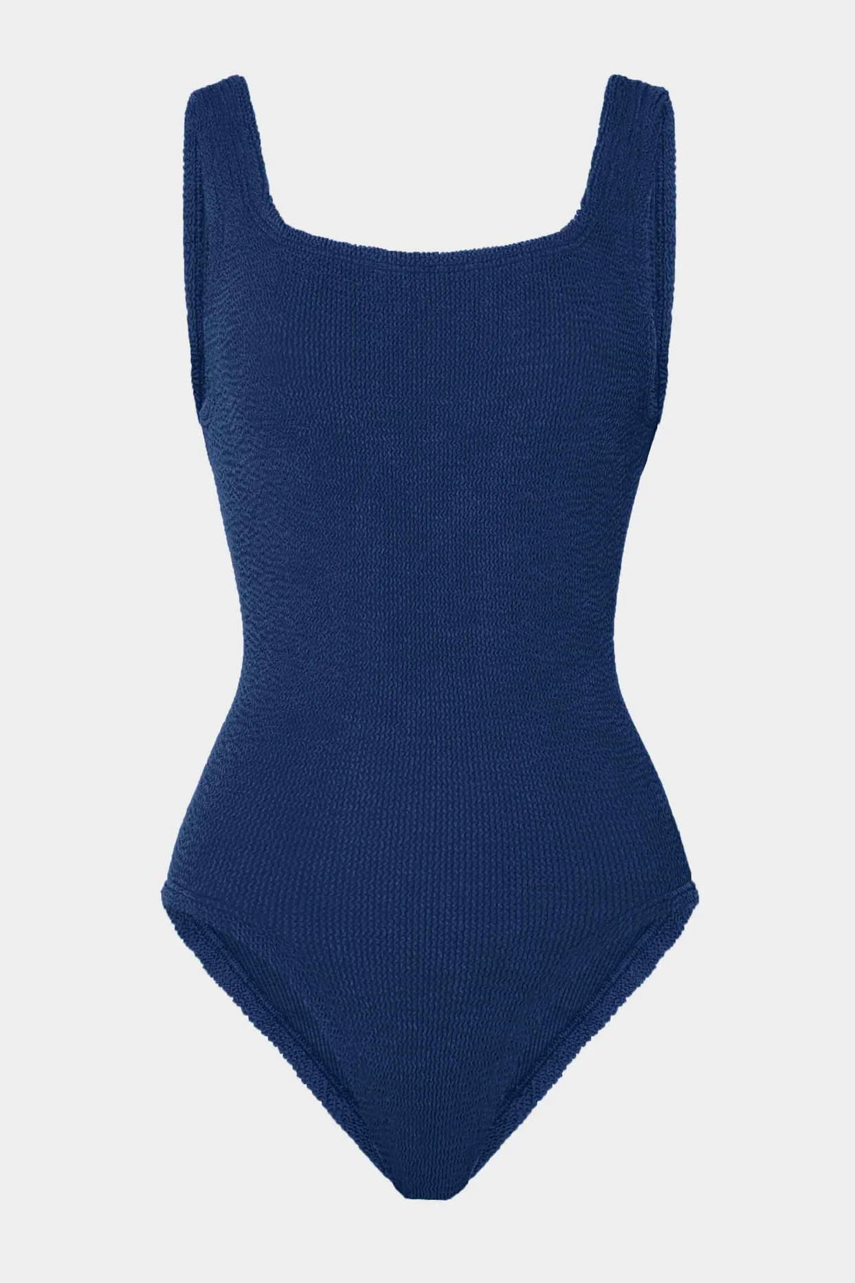 Hunza G Coverage Square Neck One Piece - Navy
