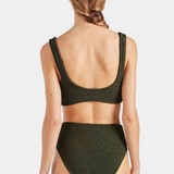 Hunza G Nadine Bikini - Metallic Khaki