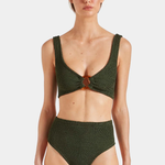 Hunza G Nadine Bikini - Metallic Khaki