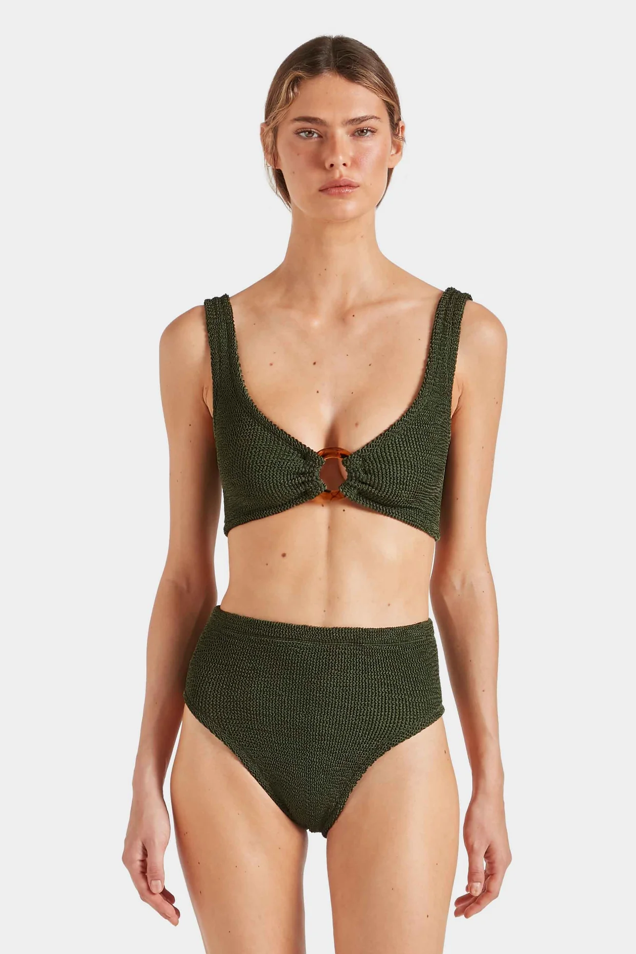 Hunza G Nadine Bikini - Metallic Khaki