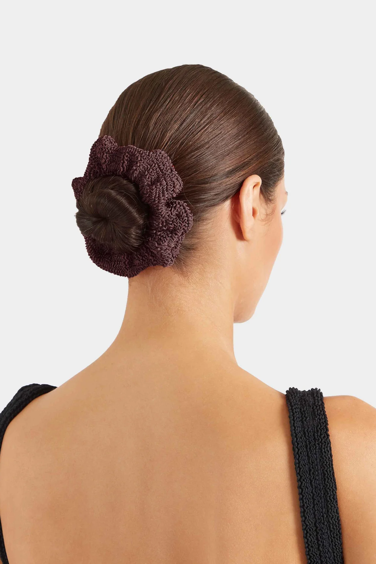 Hunza G Scrunchie - Metallic Chocolate