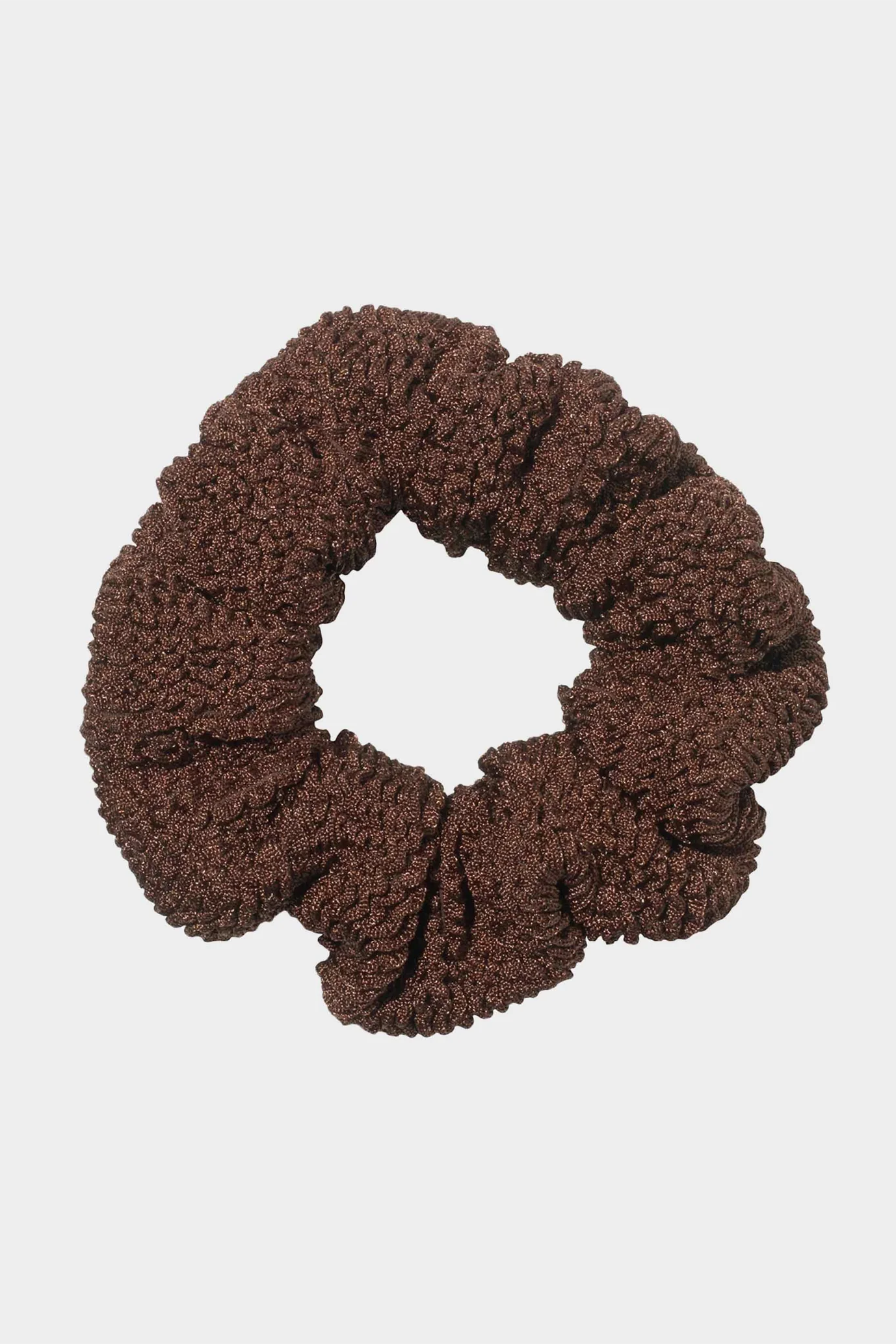 Hunza G Scrunchie - Metallic Chocolate
