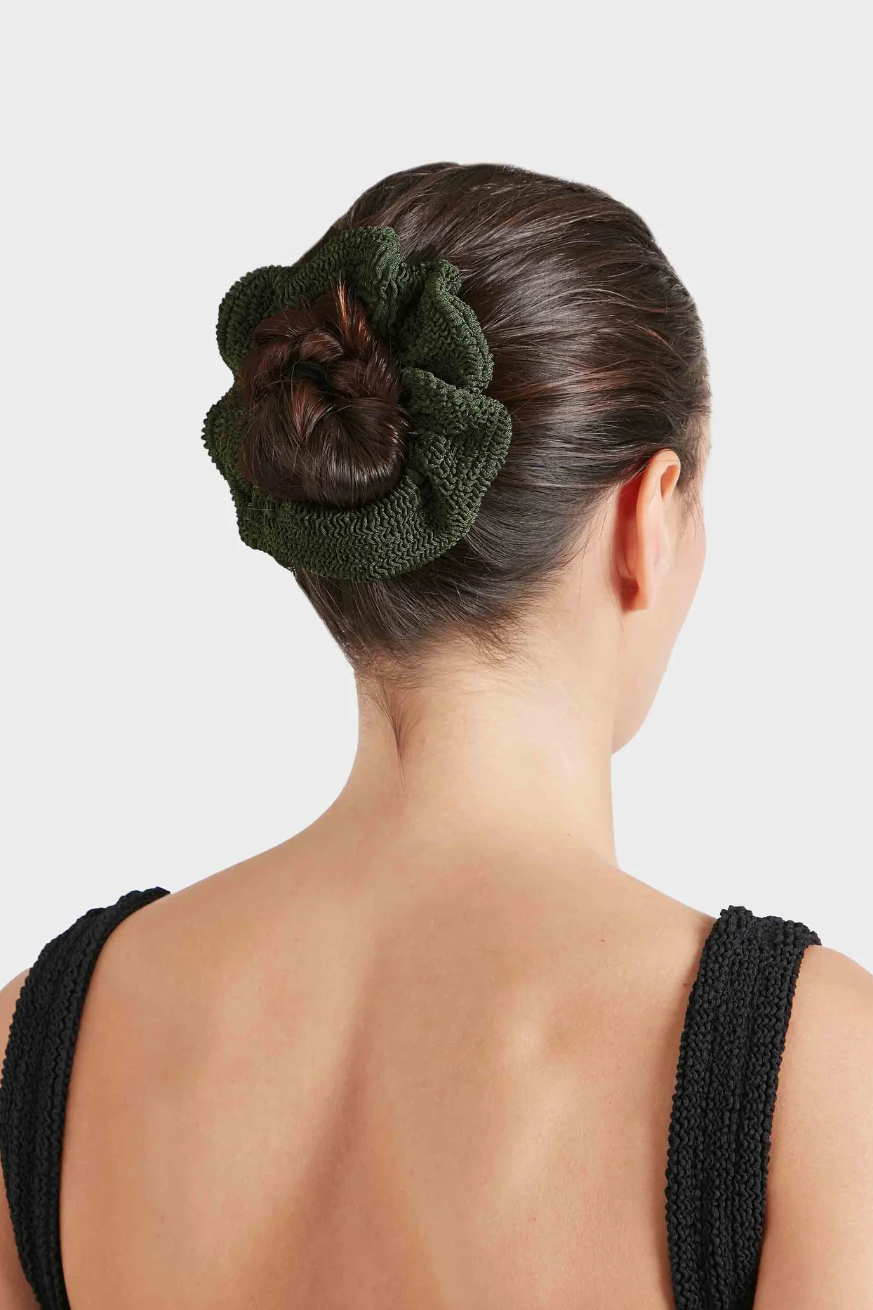 Hunza G Scrunchie - Metallic Khaki