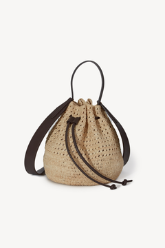 Janessa Leoné Cami Bag - Natural / Dark Brown