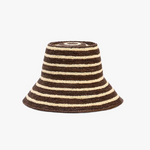 Janessa Leoné Felix Bucket Hat - Walnut Stripe