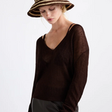 Janessa Leoné Felix Bucket Hat - Walnut Stripe