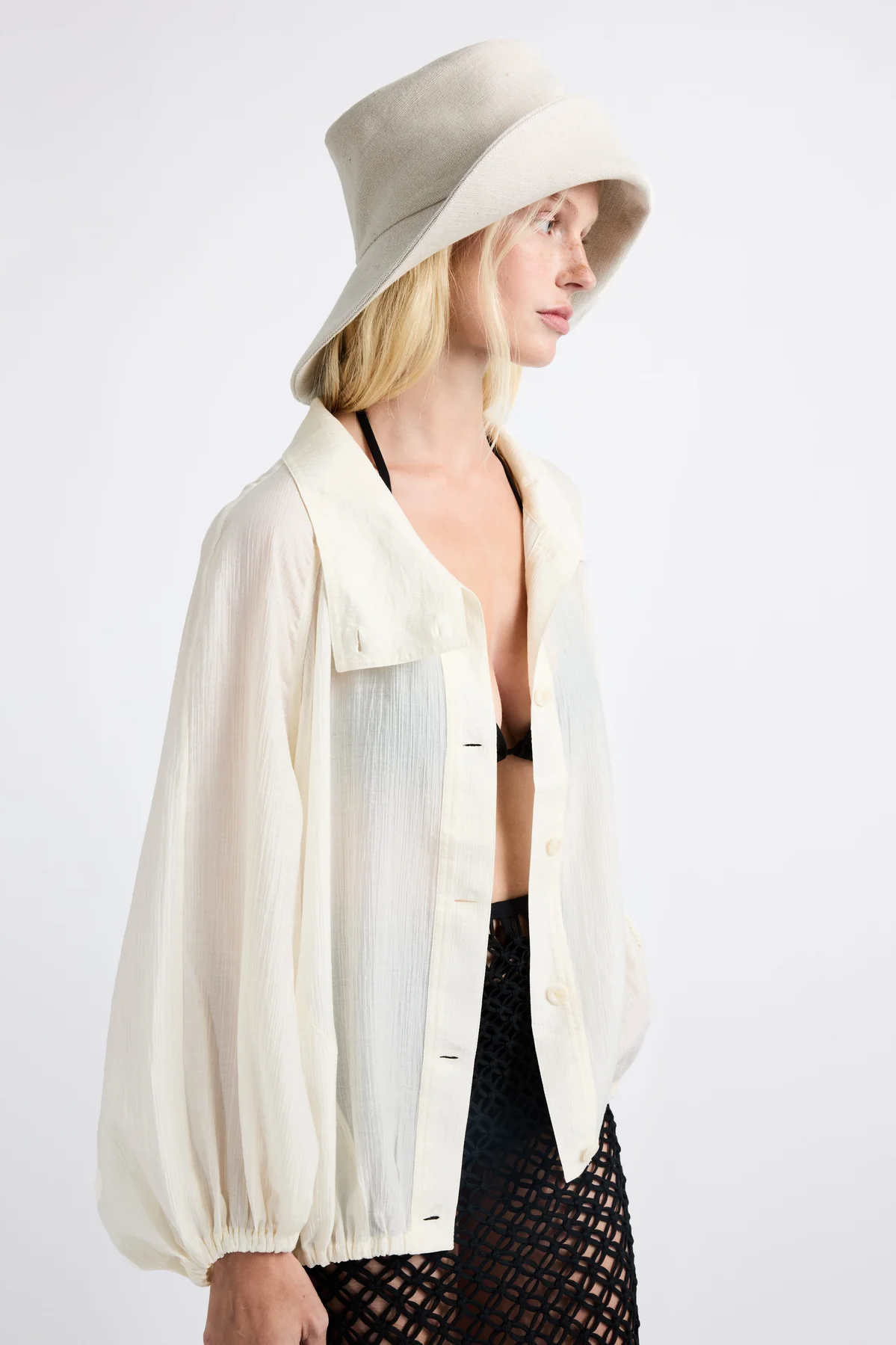 Janessa Leoné Walker Bucket Hat - Natural