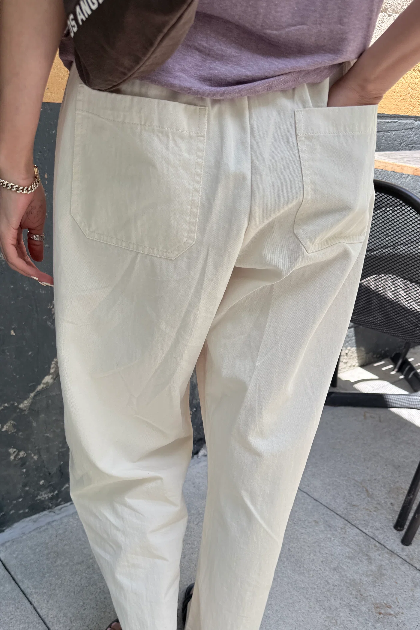 Le Bon Shoppe Gardener's Pants - Ecru