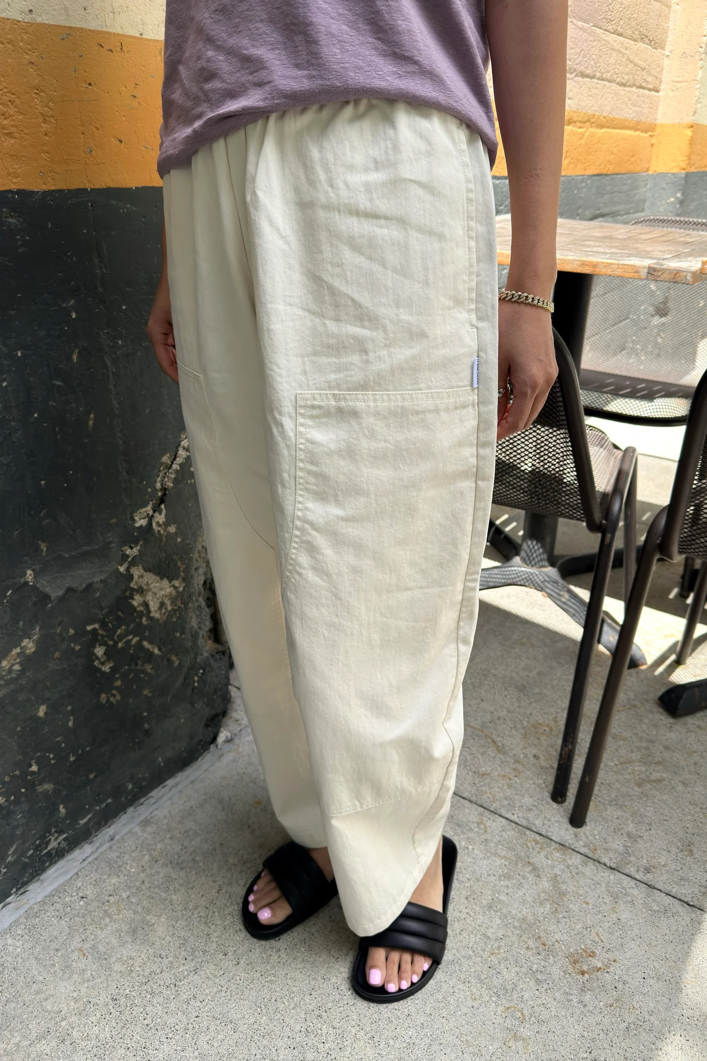 Le Bon Shoppe Gardener's Pants - Ecru