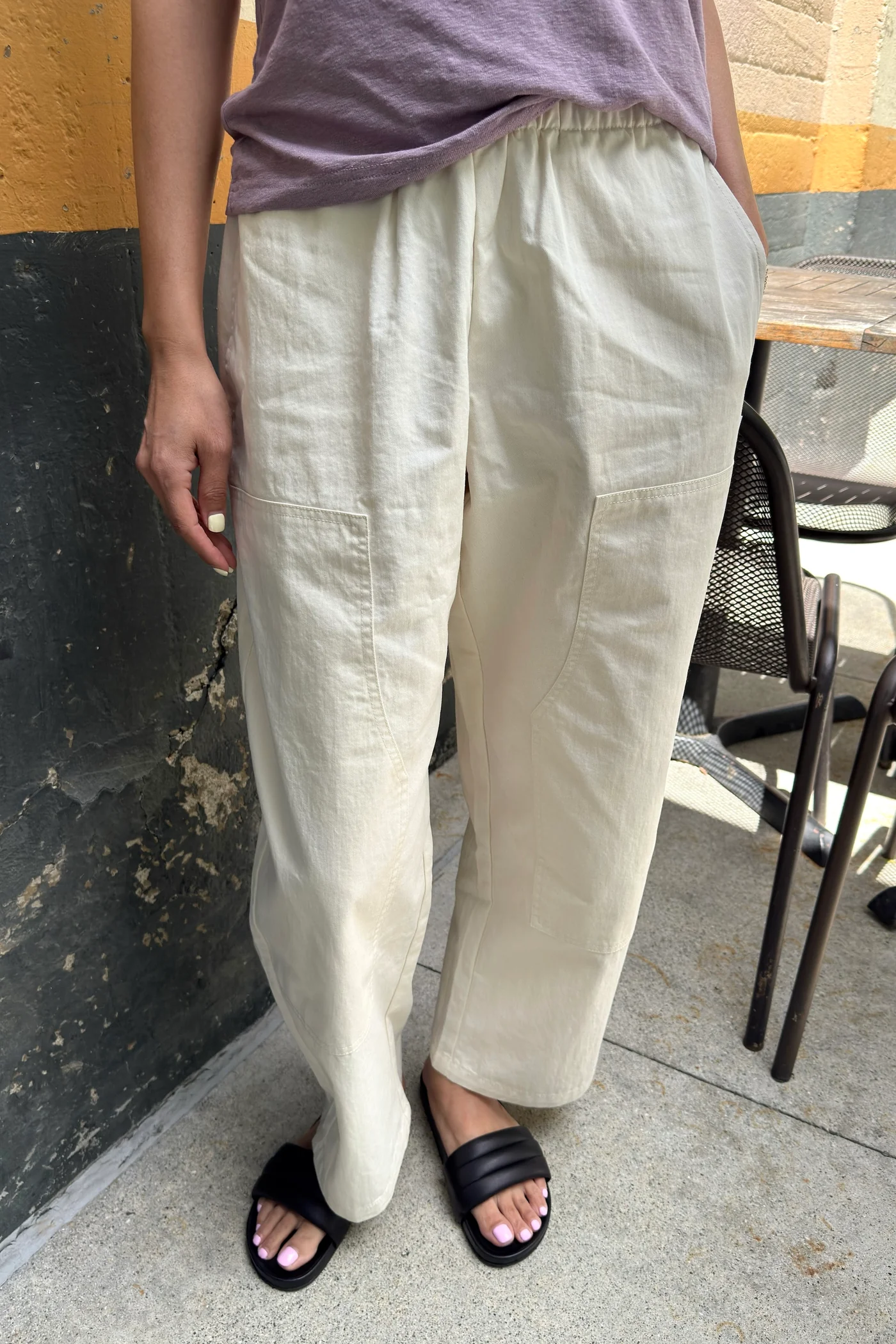 Le Bon Shoppe Gardener's Pants - Ecru
