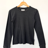 Le Bon Shoppe Pointelle Fundamental Tee - Charcoal