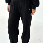 Le Bon Shoppe Pointelle Balloon Pants - Black