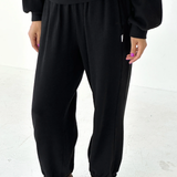 Le Bon Shoppe Pointelle Balloon Pants - Black