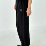 Le Bon Shoppe Pointelle Balloon Pants - Black