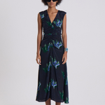 Maria Cher Melrose Tora Midi Dress - Blue