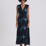 Maria Cher Melrose Tora Midi Dress - Blue