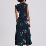 Maria Cher Melrose Tora Midi Dress - Blue