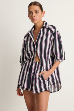 MIKOH Paseo Shirt - Cabana Stripe