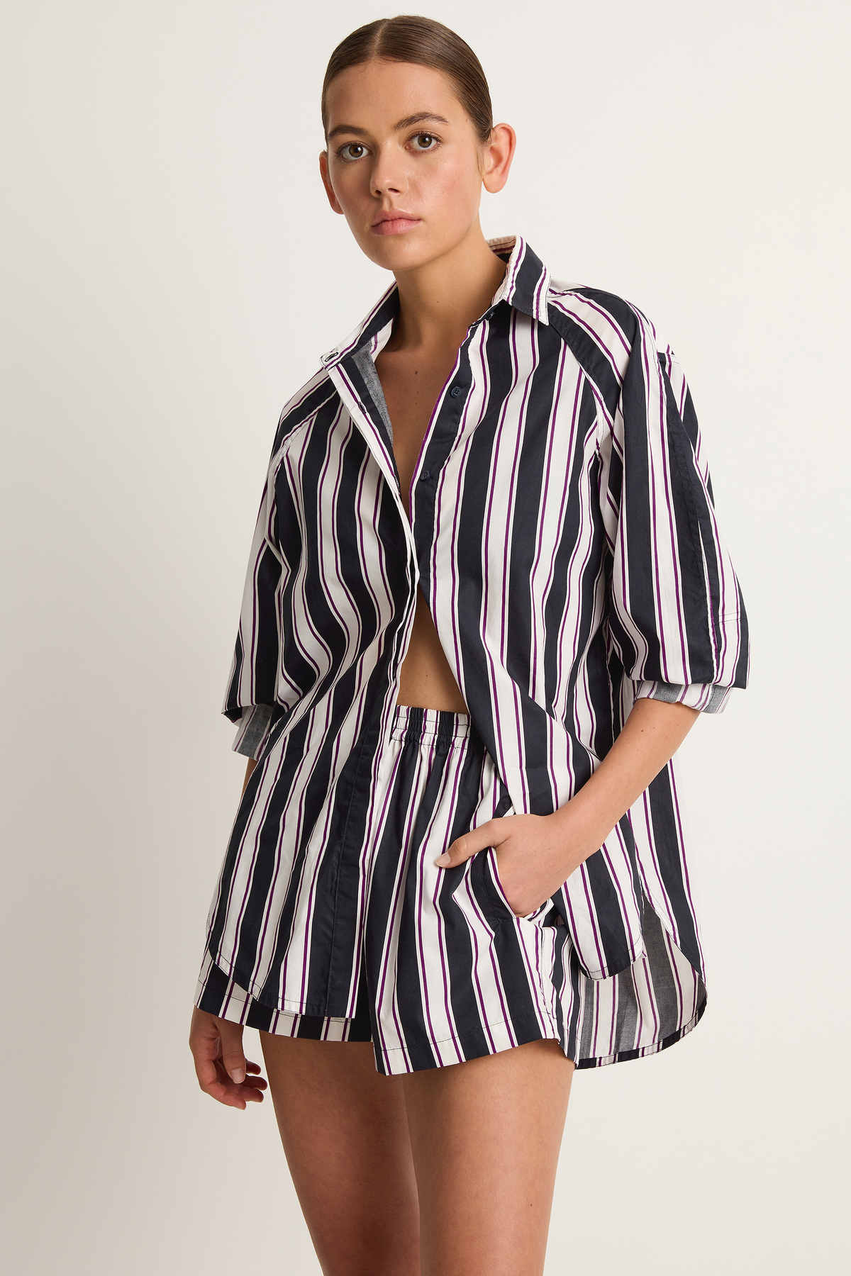 Mikoh Paseo Shirt - Cabana Stripe - FINAL SALE – Soleil Blue