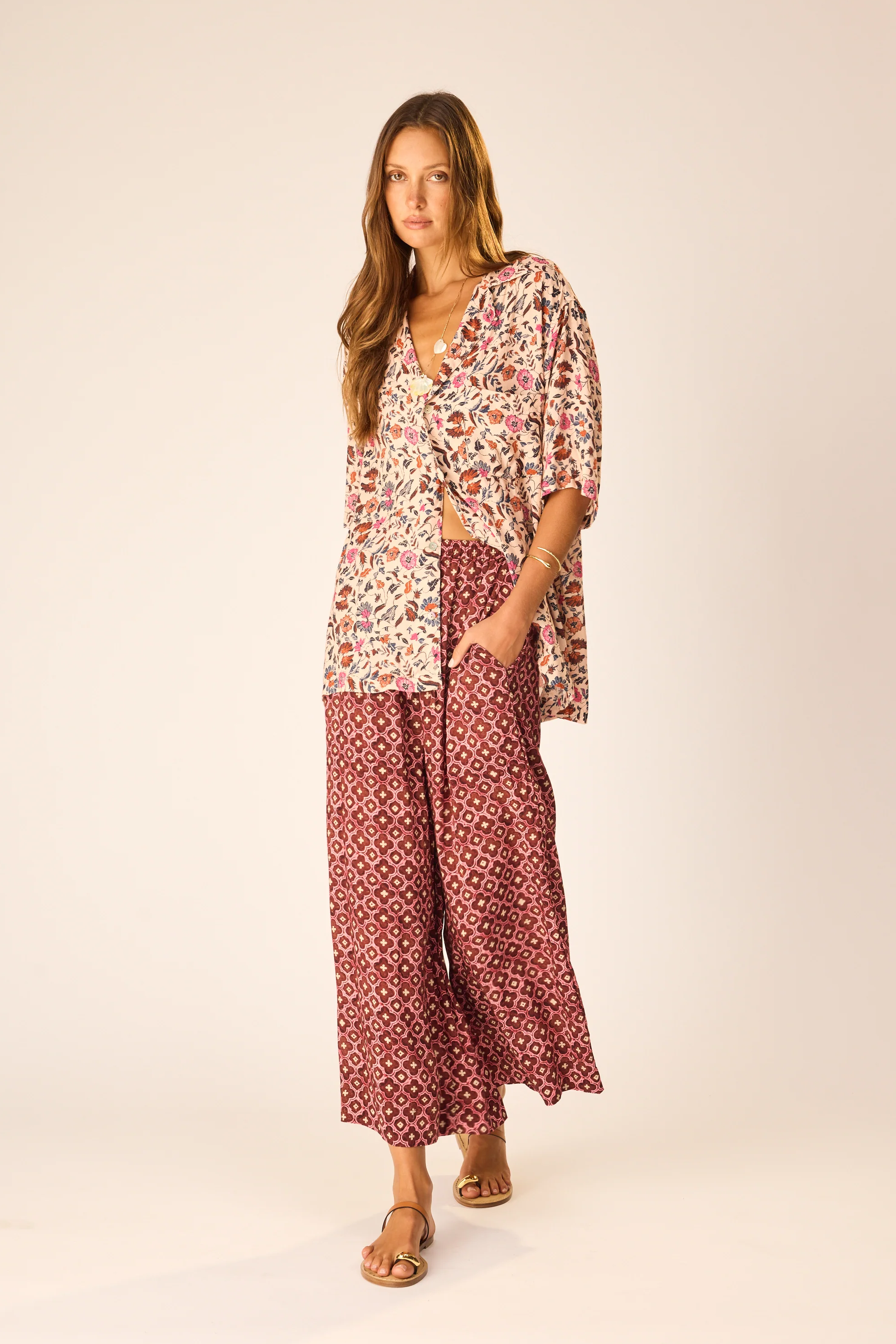Natalie Martin Lauren Pant - Mosaic Spice