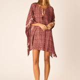 Natalie Martin Paulina Mini Caftan - Mosaic Spice