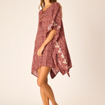 Natalie Martin Paulina Mini Caftan - Mosaic Spice