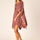 Natalie Martin Paulina Mini Caftan - Mosaic Spice