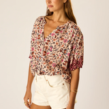 Natalie Martin Violet Top - Wildflower Spice