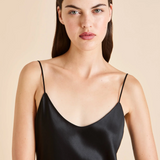 Olivia Von Halle Venus Silk Dress - Jet Black