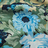 Olivia Von Halle Casablanca Silk Pajamas - Jardin Blue Floral
