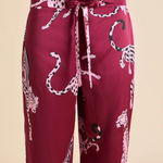 Olivia Von Halle Lila Silk Pajamas - Cherie Red Leopard