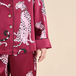 Olivia Von Halle Lila Silk Pajamas - Cherie Red Leopard