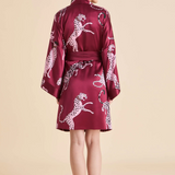 Olivia Von Halle Mimi Robe - Cherie Red Leopard