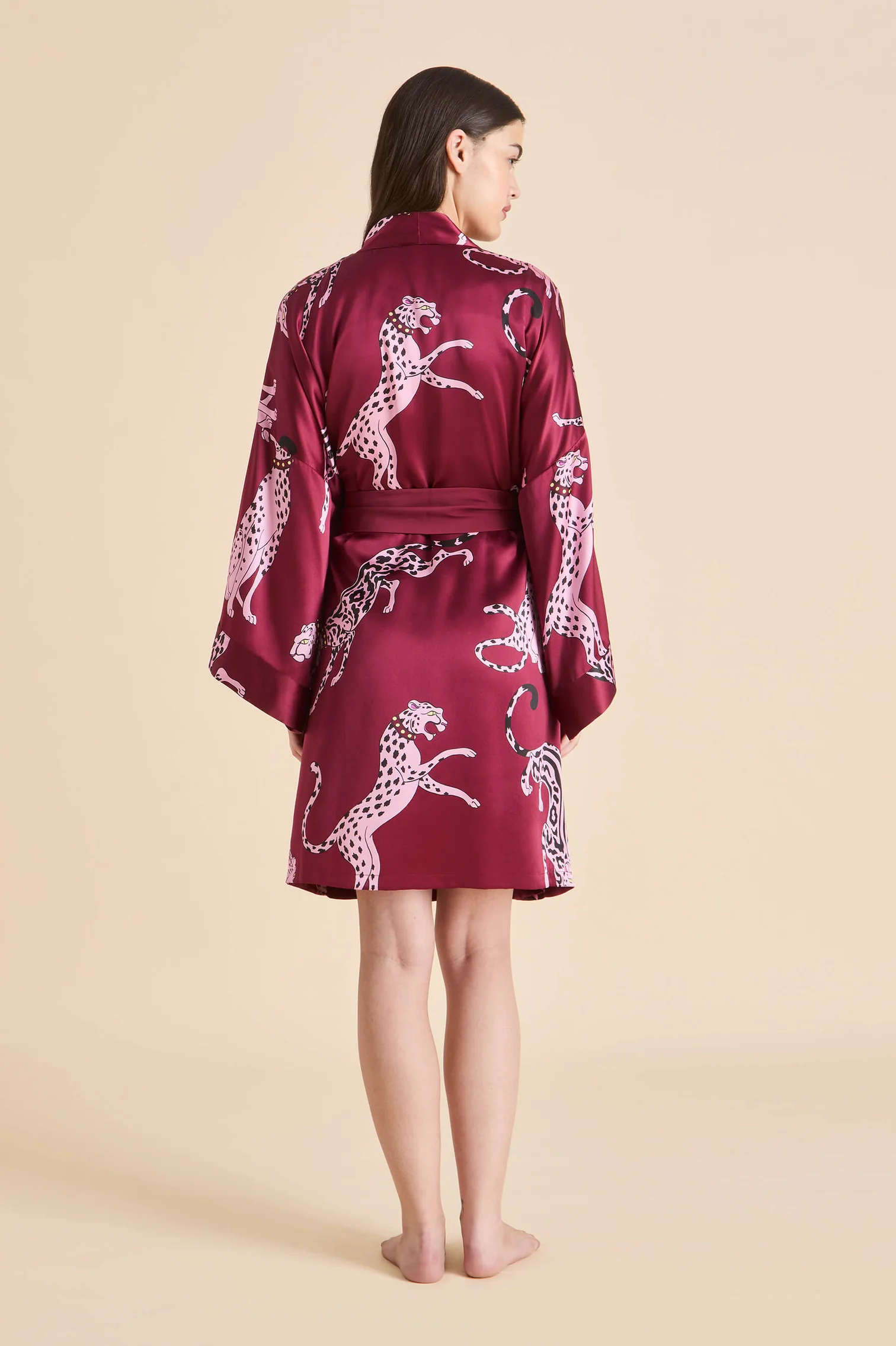 Olivia Von Halle Mimi Robe - Cherie Red Leopard