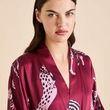 Olivia Von Halle Mimi Robe - Cherie Red Leopard