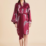 Olivia Von Halle Mimi Robe - Cherie Red Leopard
