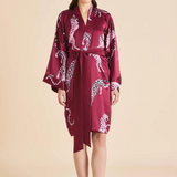 Olivia Von Halle Mimi Robe - Cherie Red Leopard