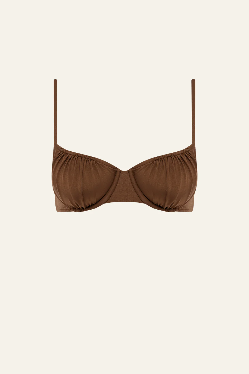 Peony Everlasting Ruched Balconette - Mocha