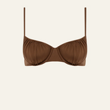 Peony Everlasting Ruched Balconette - Mocha