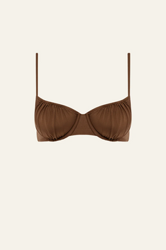 Peony Everlasting Ruched Balconette - Mocha