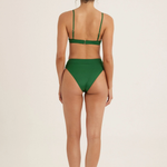 Peony Mid High Cut Pant - Bottle Green
