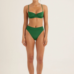 Peony Mid High Cut Pant - Bottle Green