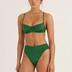 Peony Mid High Cut Pant - Bottle Green