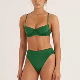 Peony Mid High Cut Pant - Bottle Green