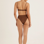 Peony Mid High Cut Pant - Mocha