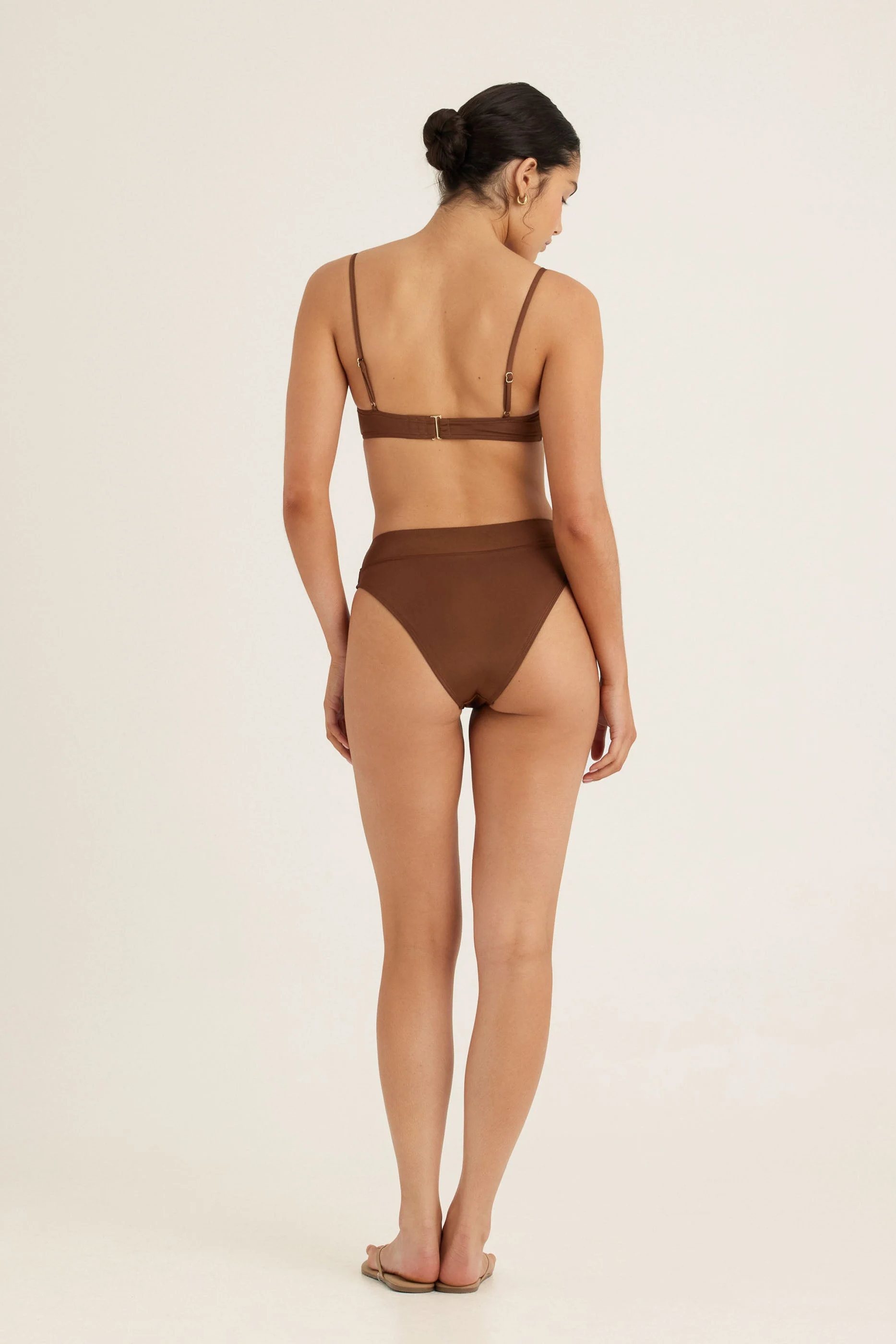 Peony Mid High Cut Pant - Mocha