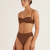 Peony Mid High Cut Pant - Mocha