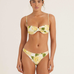 Peony Ruched Holiday Balconette & Staple Pant - Clair De Lune