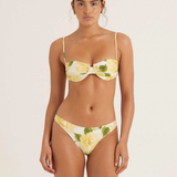 Peony Ruched Holiday Balconette & Staple Pant - Clair De Lune