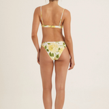 Peony Ruched Holiday Balconette & Staple Pant - Clair De Lune